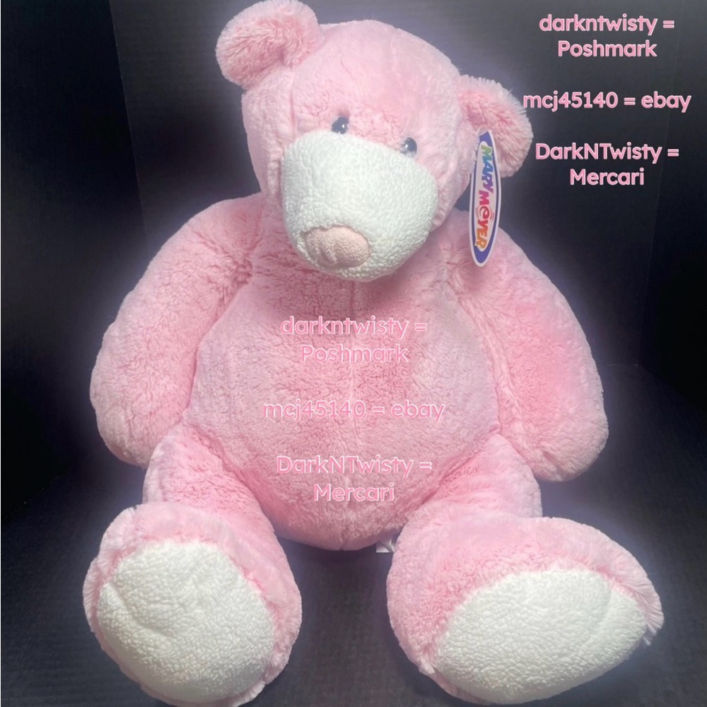 VERY RARE VHTF BNWT Mary Meyer Huge Pink Teddy Bear GORGEOUS IT’s A GIRL!